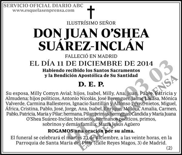 Juan O´Shea Suárez-Inclán